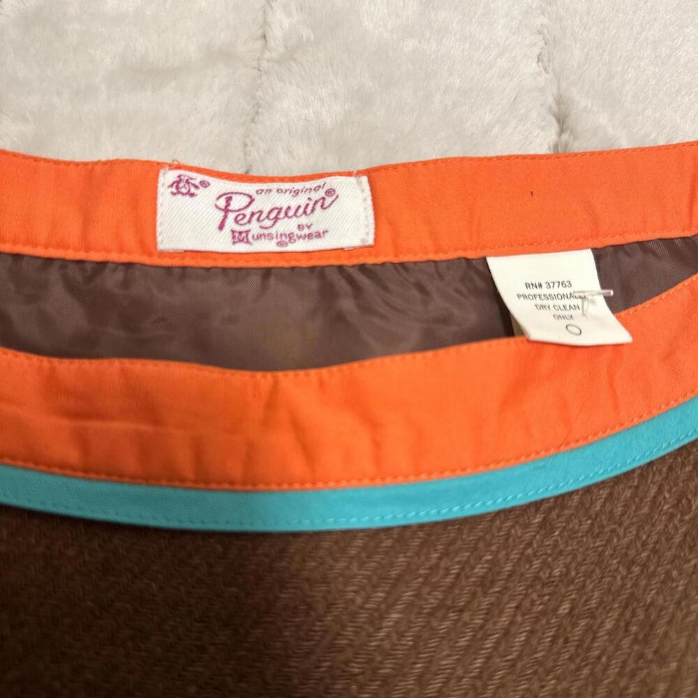 Original Penguin Women's Brown and Orange Skirt - Picture 4 of 5